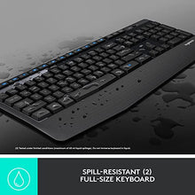 Load image into Gallery viewer, Logitech MK345 Wireless Combo Full-Sized Keyboard with Palm Rest and Comfortable Right-Handed Mouse, 2.4 GHz Wireless USB Receiver, Compatible with PC, Laptop