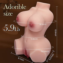 Load image into Gallery viewer, Sex Doll Male Masturbator with Realistic Boobs Vagina and Anal, Goyha 3 in 1 Torso Masturbator Love Doll Pocket Pussy with Built-in Spine 5.9lB Pussy Ass Male Sex Toy for Men Masturbation and Orgasm