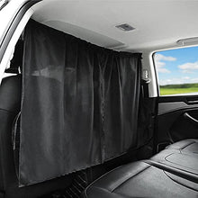 Load image into Gallery viewer, Ovege Car Divider Curtains Sun Shade-Privacy Travel Nap Night Car Camping Detachable Simple Curtain(Black)
