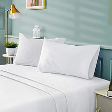 Load image into Gallery viewer, BYSURE 4 Pieces Queen Bed Sheet Set - 1800 Soft Durable Brushed Microfiber, 15 Inch Deep Pockets, Wrinkle & Fade Resistant (Queen, White)