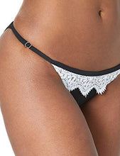 Load image into Gallery viewer, Ocean Blues Womens Black Sexy Lace Two Pieces Swimsuit Triangle Bikini Set Size Medium