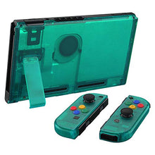 Load image into Gallery viewer, eXtremeRate Back Plate for Nintendo Switch Console, NS Joycon Handheld Controller Housing with Colorful Buttons, DIY Replacement Shell for Nintendo Switch - Emerald Green