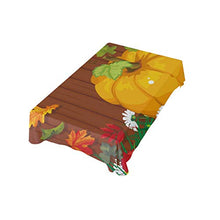 Load image into Gallery viewer, ALAZA Autumn Harvest Garden Pumpkins Leaves Tablecloth,Washable Tablecloth,54 x 90 Inch Oblong/Rectangle Tablecloth for Family Dinner,Indoor or Outdoor Parties