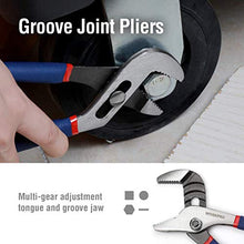 Load image into Gallery viewer, WORKPRO 7-piece Pliers Set (8-inch Groove Joint Pliers, 6-inch Long Nose, 6-inch Slip Joint, 4-1/2 Inch Long Nose, 6-inch Diagonal, 7-inch Linesman, 8-inch Slip Joint) for DIY & Home Use