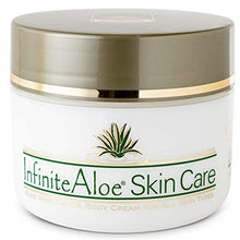 Load image into Gallery viewer, InfiniteAloe Face and Body Cream with Organic Aloe Vera Gel - Face Moisturizer for Women; Acne, Eczema, Psoriasis Relief Cream - Vitamin C, E, Alpha Lipoic Acid, MSM, Collagen - 8oz Jar