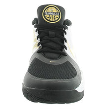 Load image into Gallery viewer, Nike Unisex-Kid's Team Hustle D 9 Grade School Basketball Shoe, Black/Metallic Gold-White, 4Y Youth US Big Kid