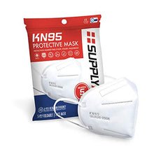 Load image into Gallery viewer, SupplyAID RRS-KN95-5PK KN95 Protective Mask, Protection Against PM2.5 Dust. Pollen and Haze-Proof, 5 Pack