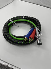 Load image into Gallery viewer, TORQUE 12ft 3 in 1 ABS & Power Air Line Hose Wrap 7 Way Electrical Cable with Handle Grip for Semi Truck Trailer Tractor (TR813212)