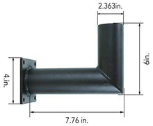 Load image into Gallery viewer, 90 Degree Wall Mount Bracket with Tenon. Mounting Accessory. Steel Mount. Lighting Accessory.