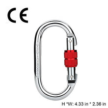 Load image into Gallery viewer, NAXEN Zip Line Pulley Tandem Speed Dual Trolley with Oval Carabiner