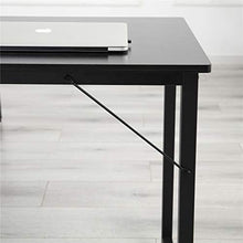 Load image into Gallery viewer, L Shaped Computer Desk with Round Corner,Study Table for Home Office, with Removable Large Shelf, Sturdy Steel Frame for Game Corner Work Station, Black