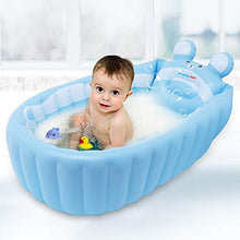 Load image into Gallery viewer, relaxing baby Inflatable Baby Bathtub, Newborn Baby Bathtub seat for Infant, Non-Slip Baby Pool for Sitting up, Portable Toddler tub Shower, Foldable Travel tub with Pool Toy &air Pump Accessories.