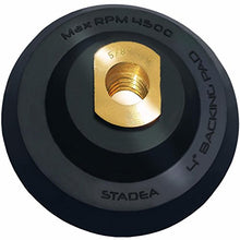 Load image into Gallery viewer, Stadea 4" Rubber Backer Pad/Flexible Rubber Backing Pad for Counter Edge Wet Dry Polishing - Arbor 5/8" 11