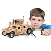 Load image into Gallery viewer, Sunny Days Entertainment M1114 Up-Armored Humvee – Vehicle Playset with Action Figure and Realistic Accessories | 9 Piece Military Toy Set for Kids – Elite Force