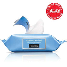 Load image into Gallery viewer, Neutrogena Makeup Remover Cleansing Face Wipes, Daily Cleansing Facial Towelettes to Remove Waterproof Makeup and Mascara, Alcohol-Free, Value Twin Pack, 25 count, 2 Pack