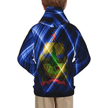 Load image into Gallery viewer, Vermont state Flag Print Hoodies Kids 3D Print Sweatshirts Long Sleeve Pullover Hoodies with Pocket for Teen Boys and Girls Black