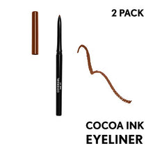 Load image into Gallery viewer, Covergirl Ink It Perfect Point Plus Waterproof Eyeliner Pencil, Cocoa Ink, Pack of 2 (Packaging May Vary)