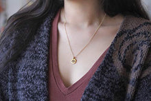 Load image into Gallery viewer, MAEMAE Evil Eye 14k Gold Filled Spiritual Necklace | Evil Eye Pendant | 10mm Gold Plated Charm | 16”+2" Extension