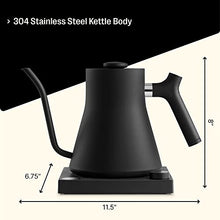 Load image into Gallery viewer, Fellow Stagg EKG Electric Gooseneck Kettle - Pour-Over Coffee and Tea Kettle - Stainless Steel Kettle Water Boiler - Quick Heating Electric Kettles for Boiling Water - Matte Black