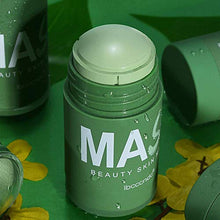 Load image into Gallery viewer, Green Tea Purifying Clay Face Mask, Blackhead Remover Oil Control Face Moisturizes Deep Clean Pore Purifying Clay Stick Deep Cleansing Mask, Exfoliating Mask for All Skin Men Women