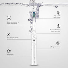 Load image into Gallery viewer, Electric Toothbrush Adults and Kids, Sonic Electronic Power Rechargeable Tooth Brush with Automatic Interval Timer, Waterproof for Shower, Five Brushing Modes, Dentist Recommended