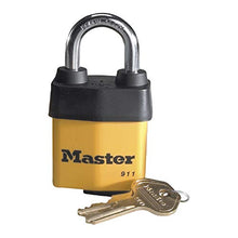 Load image into Gallery viewer, Master Lock 911DPF Heavy Duty Outdoor Padlock with Key, 1 Pack