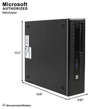 Load image into Gallery viewer, HP ProDesk 600 G1 SFF Slim Business Desktop Computer, Intel i5-4570 up to 3.60 GHz, 8GB RAM, 500GB HDD, DVD, USB 3.0, Windows 10 Pro 64 Bit (Renewed) (8GB RAM | 500GB HDD) (Renewed)