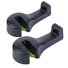 Load image into Gallery viewer, Universal Multifunctional Car Vehicle Back Seat Headrest Mobile Phone Holder Hanger Holder Hook for Bag Purse Cloth Grocery (Black Set of 2)
