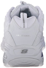 Load image into Gallery viewer, Skechers Sport Women's D'Lites Memory Foam Lace-up Sneaker,White Silver,8 W US