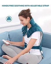 Load image into Gallery viewer, Comfytemp Gel Ice Pack for Back and Electric Weighted Heating Pad for Back Pain Relief for Neck and Shoulders Bundles