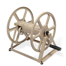 Load image into Gallery viewer, Liberty Garden 709 Steel Wall/Floor Mounted Hose Reel, Holds 200-Feet of 5/8-Inch Hose - Tan