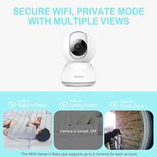 Load image into Gallery viewer, Sense-U Video Baby Monitor with Remote Pan-Tilt-Zoom Camera, 2-Way Talk, Night Vision, Background Audio, Motion Detection & No Monthly Fee (Compatible with Sense-U Baby Breathing Monitor)