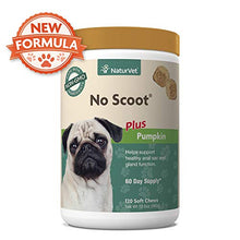 Load image into Gallery viewer, NaturVet - No Scoot for Dogs - 120 Soft Chews - Plus Pumpkin - Supports Healthy Anal Gland & Bowel Function - Enhanced with Beet Pulp & Psyllium Husk