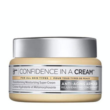 Load image into Gallery viewer, IT Cosmetics Confidence in a Cream - Facial Moisturizer - Reduces the Look of Wrinkles & Pores, Visibly Brightens Skin - With Hyaluronic Acid & Collagen - 2.0 fl oz