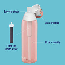 Load image into Gallery viewer, Brita Plastic Water Filter Bottle, 26 Ounce, Blush, 1 Count
