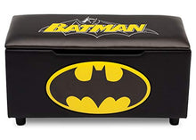 Load image into Gallery viewer, DC Comics Batman Upholstered Storage Bench for Kids | Perfect for Bedrooms/Playrooms/Living Rooms | Features Fun Graphics of Batman