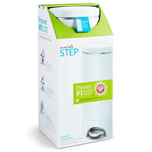 Load image into Gallery viewer, Munchkin Step Diaper Pail Powered by Arm & Hammer, Includes (1) Bonus Toss Disposable Diaper Pail