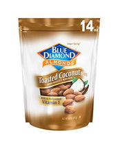 Load image into Gallery viewer, Blue Diamond Gluten Free Almonds, Toasted Coconut, 14 Ounce
