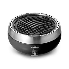 Load image into Gallery viewer, Grillerette Pro - The Smartest Portable BBQ Grill - Take Anywhere BBQ Grill - Battery Powered Fan - Anthracite Black Color