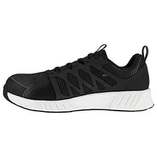 Load image into Gallery viewer, Reebok Work Women's Fusion Flexweave Safety Toe Athletic Work Shoe, Black, 7.5