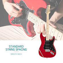 Load image into Gallery viewer, GLARRY 39" Full Size Electric Guitar for Music Lover Beginner with 20W Amp and Accessories Pack Guitar Bag (Red)…