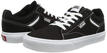 Load image into Gallery viewer, Vans Men's Seldan Sneaker, Black Canvas Black White 187, 11