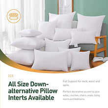 Load image into Gallery viewer, Acanva Throw Pillow Inserts, Euro Sham Form Stuffer with Premium Polyester Micro Fiber, Decorative for Bed, Couch and Sofa, White, 4 Count, 16 in-4 P