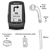 Load image into Gallery viewer, MEILAN Finder GPS Bike Computer Turn-by-Turn Navigation Cycling Computer Bluetooth Support Connect with Cadence Sensor/HR Monitor