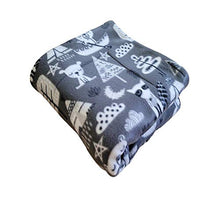 Load image into Gallery viewer, Courtney's Handmade Pet Bedding Fleece Cage Liner | Multiple Prints & Sizes | Midwest | C&C | Guinea Pig Fleece | Hedgehog Fleece | Reversible | Machine Washable (Midwest (47"x 24"), Gray Woodland)