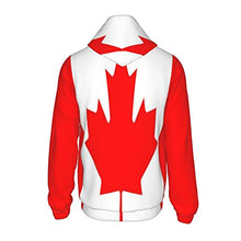 Load image into Gallery viewer, Canada Flag Print Hoodies Kids 3D Print Sweatshirts Long Sleeve Pullover Hoodies with Pocket for Teen Boys and Girls Black