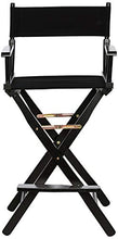 Load image into Gallery viewer, Casual Home Director's Chair ,Black Frame/Black Canvas,30" - Bar Height