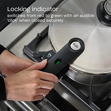 Load image into Gallery viewer, Fissler Vitavit Premium Pressure Cooker with Steamer Insert - Premium German Construction - Built to Last for Decades - Safe & Easy Pressure Cooker with Glass Lid - For All Cooktops - 3.7 Quarts
