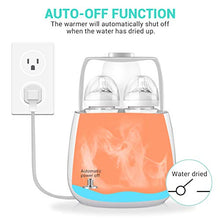 Load image into Gallery viewer, Baby Bottle Warmer Steam Sterilizer, EIVOTOR 6 in 1 Double Bottle Baby Bottle Warmer, LED Display & Baby Food Rapid Heater Warm Milk Formula Heat Food Defrost, BPA Free