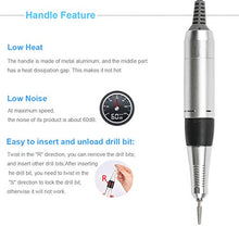 Load image into Gallery viewer, JEWHITENY Professional Nail Drill Machine 30000RPM Light Acrylic Electric Nail File Kits for Remove Nail Gel Polish Nail Drills for Acrylic Nails Design for Home Salon Use 110-240V(Black)